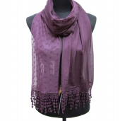 cotton/viscose/nylon scarf